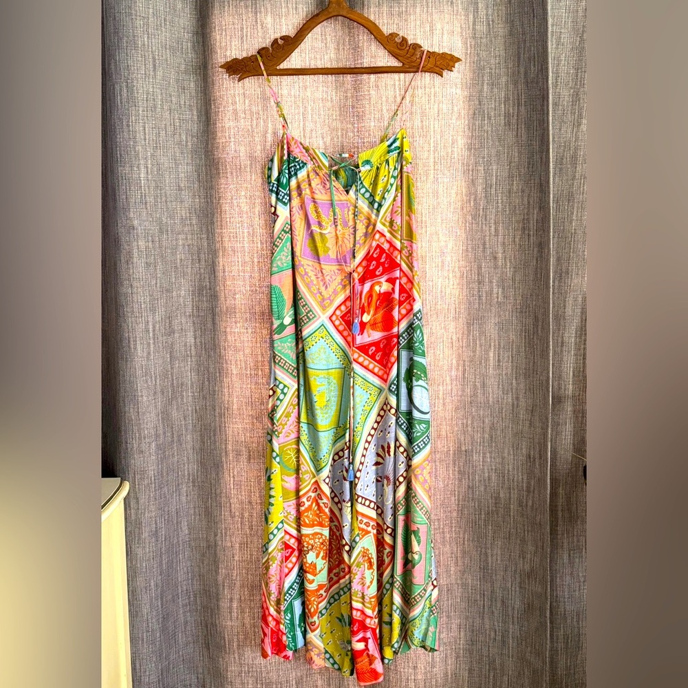 Farm Rio romper size M . Stylish , comfortable beautiful print .